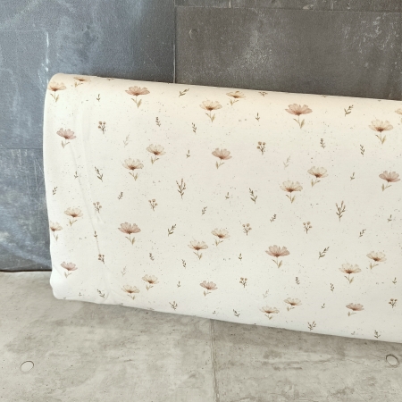 Jersey - small Flowers - creme - by Family Fabrics